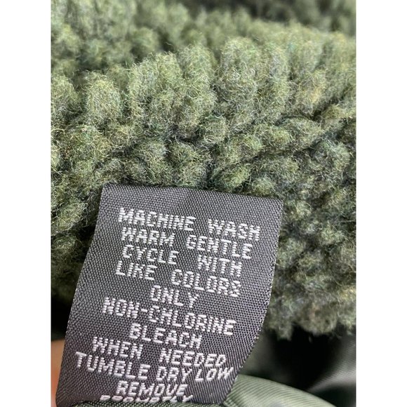 Jason Maxwell Green Sherpa Fleece Shirt Jacket XL - Picture 7 of 8